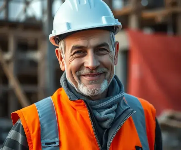 Duke Contracting founder at job site